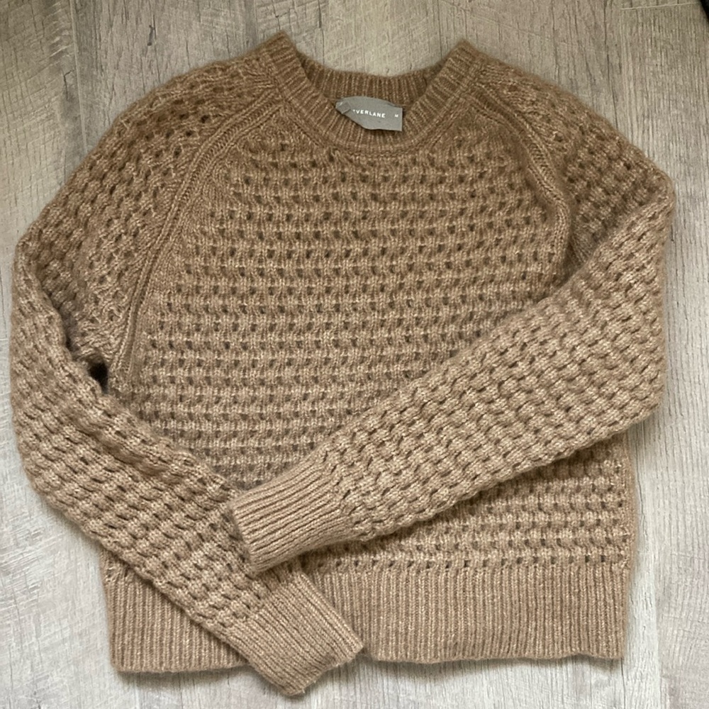 Everlane “Cloud” Wool Alpaca Cotton Blend Sweater Sz M